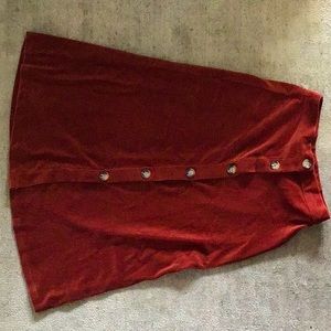 Elodie Velvet Corduroy Skirt